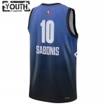 Maillot All-Star 2023 Team 1 Domantas Sabonis 10 Nike Bleu Swingman - Enfant